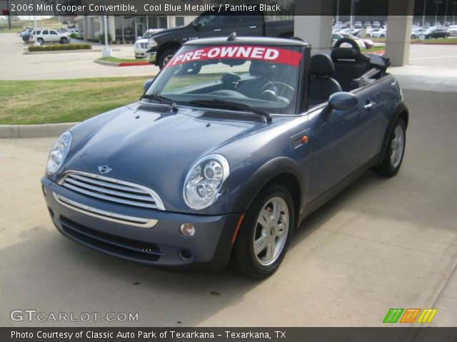 2006 Mini Cooper Convertible in Cool Blue Metallic