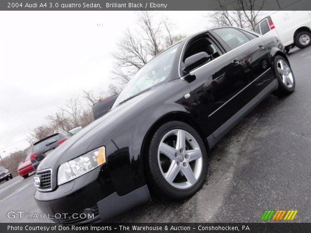 2004 Audi A4 3.0 quattro Sedan in Brilliant Black