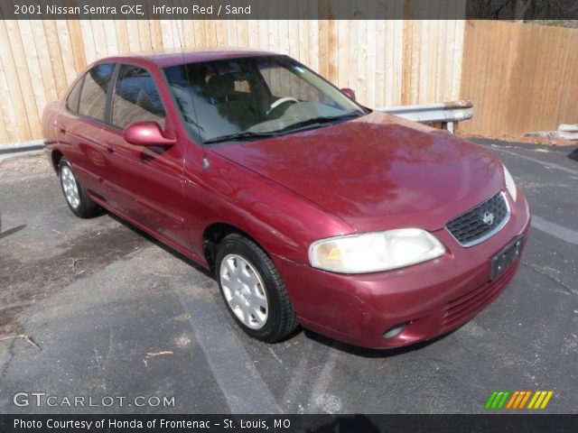 2001 Nissan Sentra GXE in Inferno Red