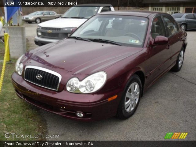 2004 Hyundai Sonata  in Ruby Red