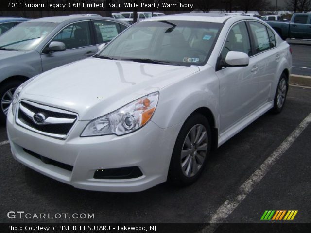 2011 Subaru Legacy 3.6R Limited in Satin White Pearl