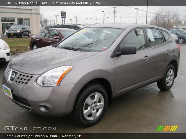 2008 Nissan Rogue S AWD in Gotham Gray Metallic