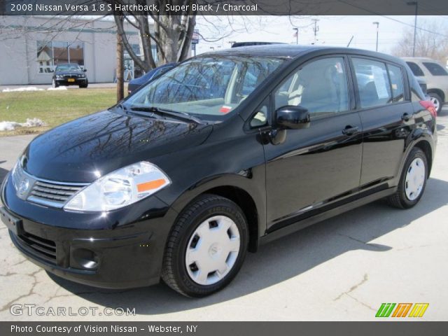 2008 Nissan versa hatchback black #8