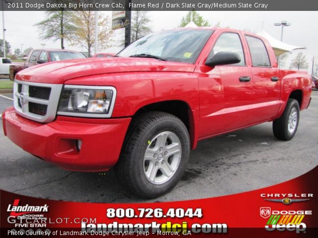 2011 Dodge Dakota Big Horn Crew Cab in Flame Red