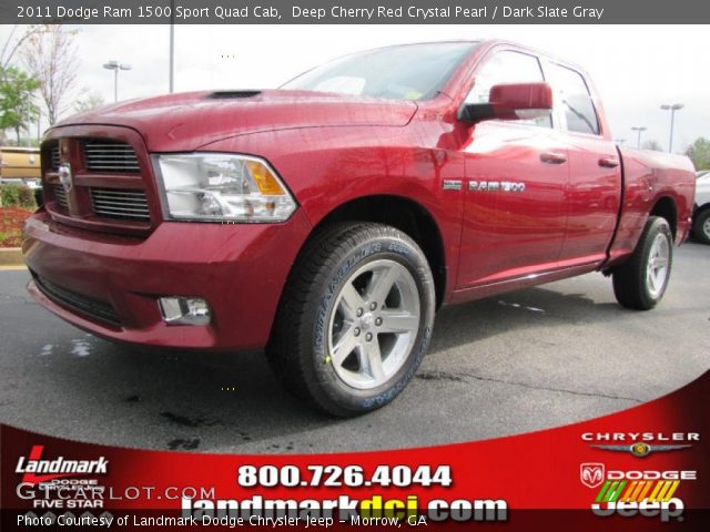 2011 Dodge Ram 1500 Sport Quad Cab in Deep Cherry Red Crystal Pearl