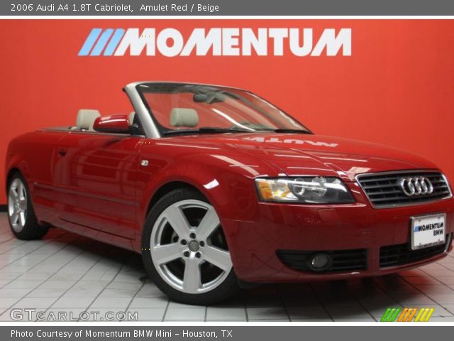 2006 Audi A4 1.8T Cabriolet in Amulet Red