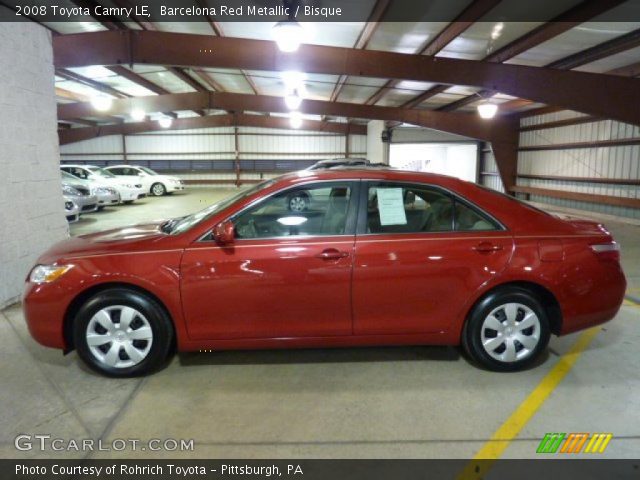 2008 Toyota Camry LE in Barcelona Red Metallic