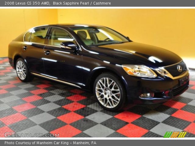 2008 Lexus GS 350 AWD in Black Sapphire Pearl