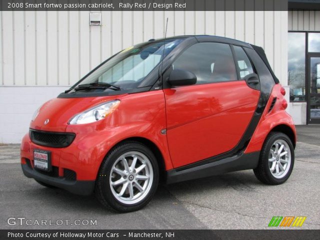 2008 Smart fortwo passion cabriolet in Rally Red