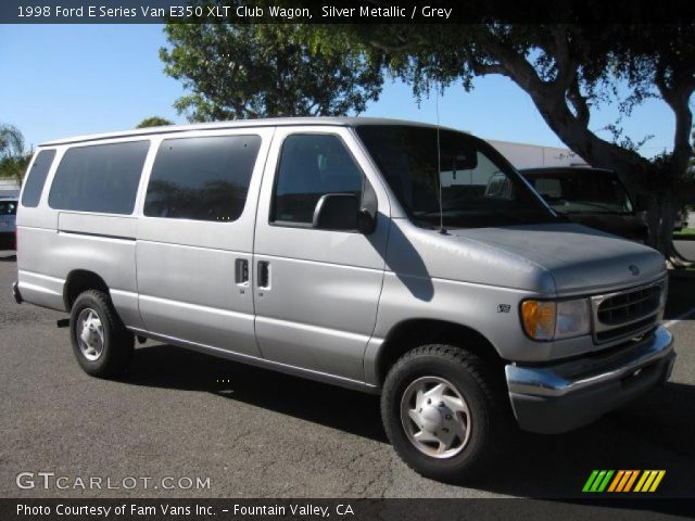 1998 Ford E Series Van E350 XLT Club Wagon in Silver Metallic