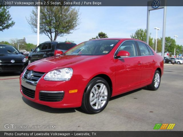 2007 Volkswagen Jetta 2.5 Sedan in Salsa Red