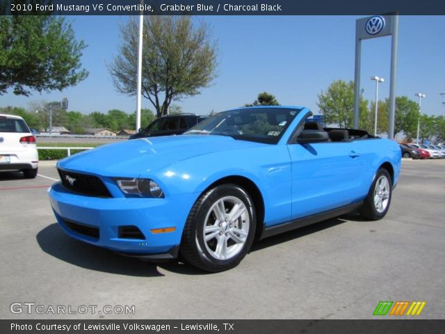 2010 Ford Mustang V6 Convertible in Grabber Blue
