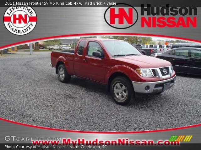 2011 Nissan Frontier SV V6 King Cab 4x4 in Red Brick