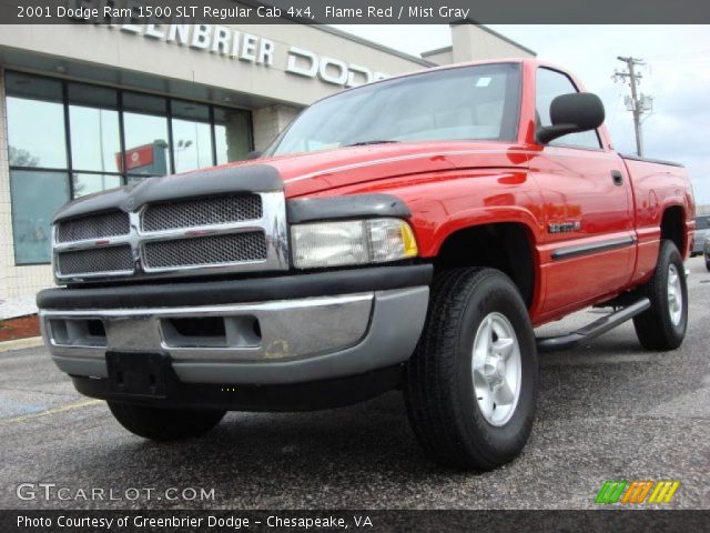 2001 Dodge Ram 1500 SLT Regular Cab 4x4 in Flame Red
