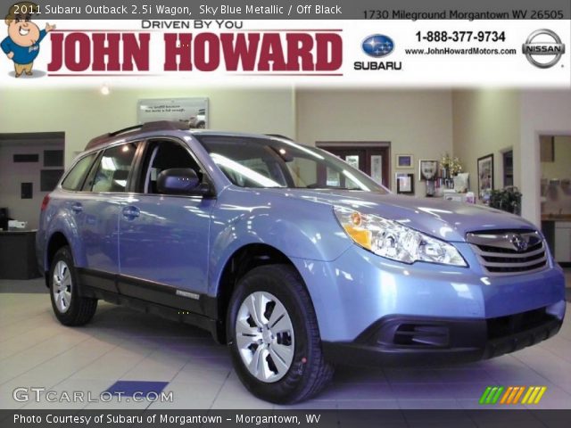 2011 Subaru Outback 2.5i Wagon in Sky Blue Metallic