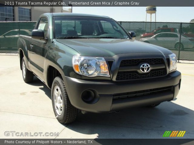 2011 Toyota Tacoma Regular Cab in Timberland Green Mica