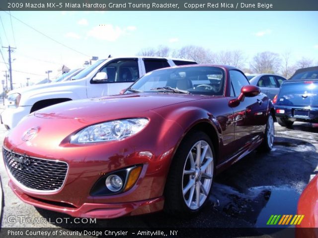 2009 Mazda MX-5 Miata Hardtop Grand Touring Roadster in Copper Red Mica