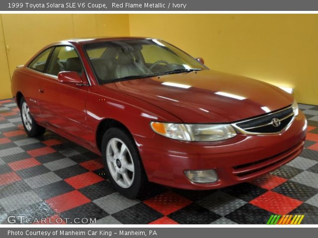 1999 Toyota Solara SLE V6 Coupe in Red Flame Metallic