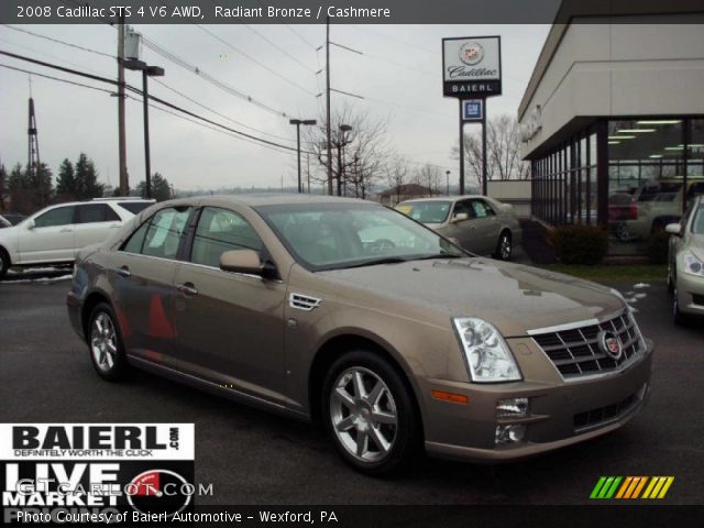 2008 Cadillac STS 4 V6 AWD in Radiant Bronze