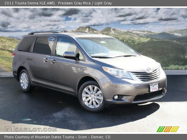Predawn Gray Mica - 2011 Toyota Sienna XLE AWD - Light Gray Interior ...