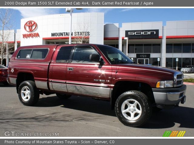 2000 Dodge Ram 1500 SLT Extended Cab 4x4 in Dark Garnet Red Pearlcoat