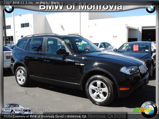 2007 BMW X3 3.0si in Jet Black