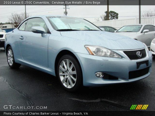 2010 Lexus IS 250C Convertible in Cerulean Blue Metallic