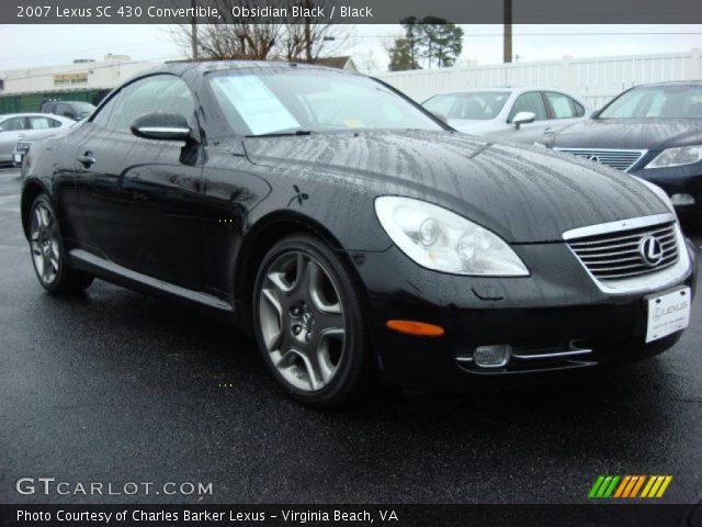 2007 Lexus SC 430 Convertible in Obsidian Black