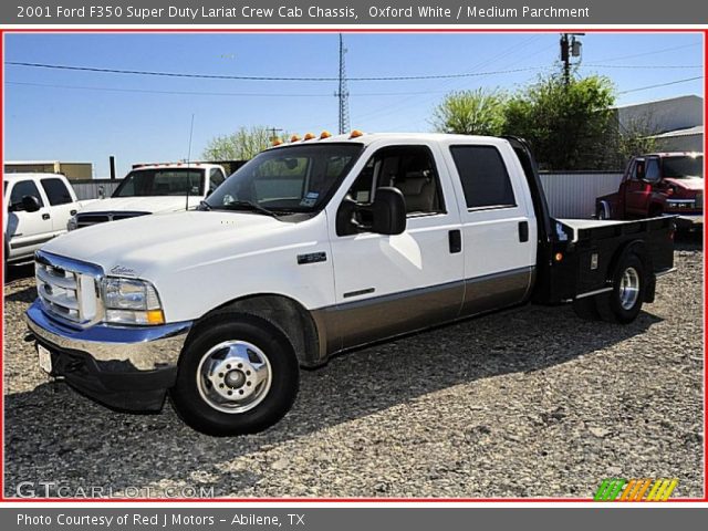 2001 Ford F350 Super Duty Lariat Crew Cab Chassis in Oxford White