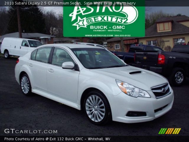 2010 Subaru Legacy 2.5 GT Premium Sedan in Satin White Pearl