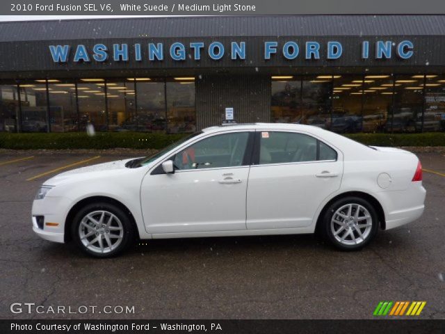 2010 Ford Fusion SEL V6 in White Suede