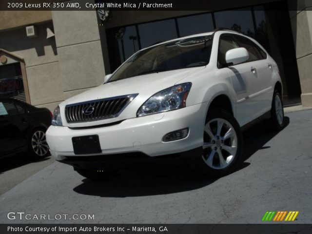 2009 Lexus RX 350 AWD in Crystal White Mica