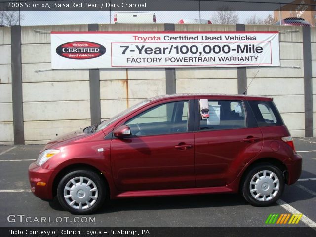 2006 Scion xA  in Salsa Red Pearl