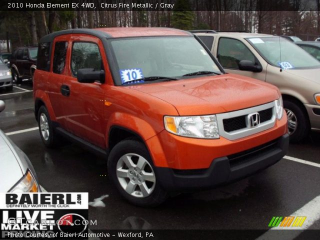 2010 Honda Element EX 4WD in Citrus Fire Metallic