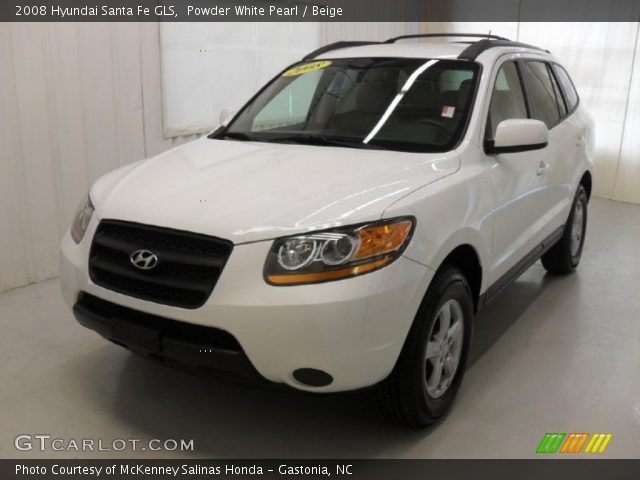 2008 Hyundai Santa Fe GLS in Powder White Pearl
