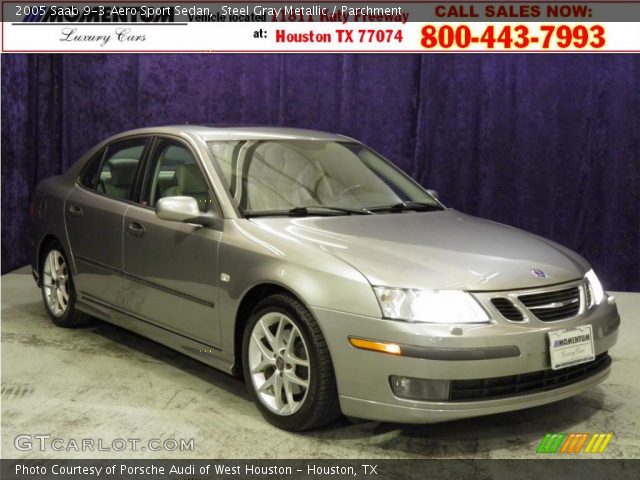 2005 Saab 9-3 Aero Sport Sedan in Steel Gray Metallic