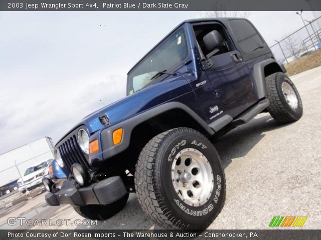 2003 Jeep Wrangler Sport 4x4 in Patriot Blue