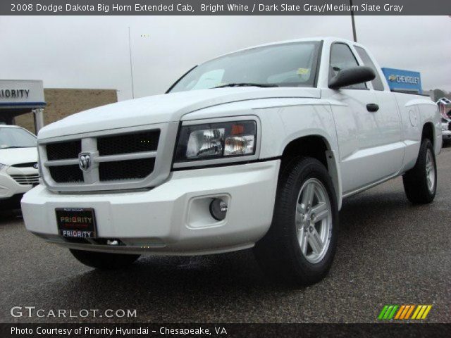 2008 Dodge Dakota Big Horn Extended Cab in Bright White