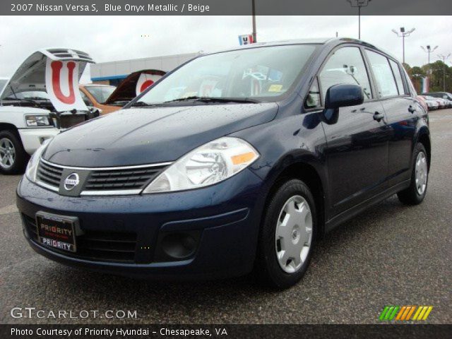 2007 Nissan Versa S in Blue Onyx Metallic