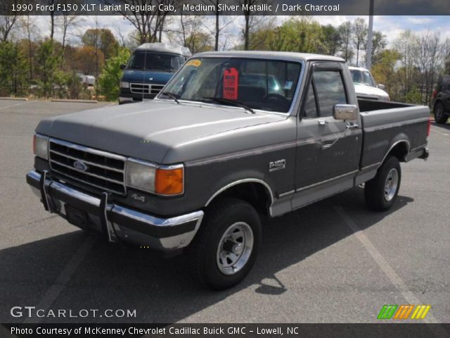 1990 Ford F150 XLT Lariat Regular Cab in Medium Silver Metallic