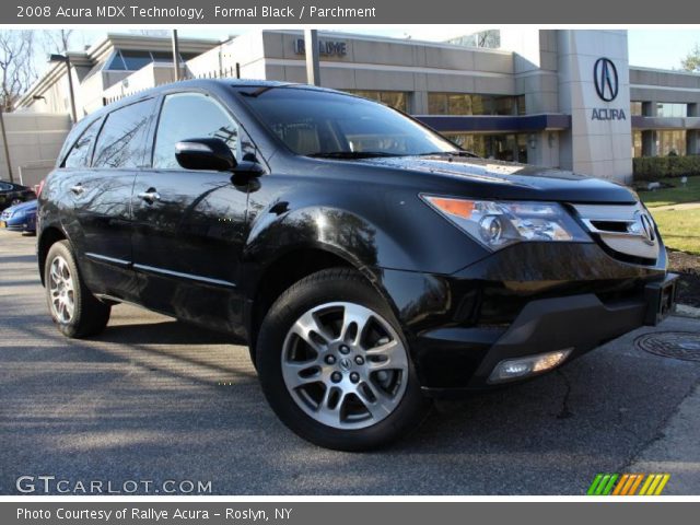 2008 Acura MDX Technology in Formal Black