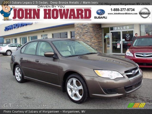 2009 Subaru Legacy 2.5i Sedan in Deep Bronze Metallic