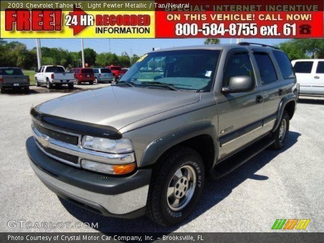 2003 Chevrolet Tahoe LS in Light Pewter Metallic