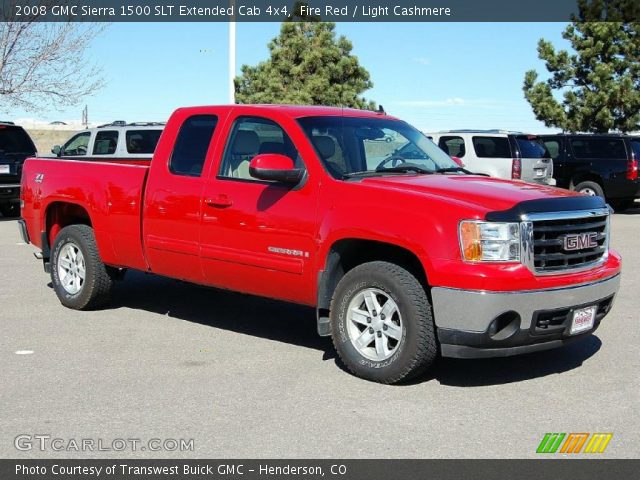 2008 GMC Sierra 1500 SLT Extended Cab 4x4 in Fire Red