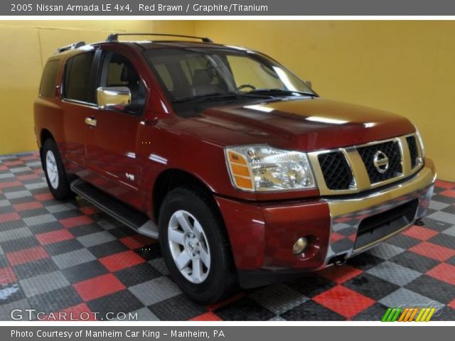2005 Nissan Armada LE 4x4 in Red Brawn