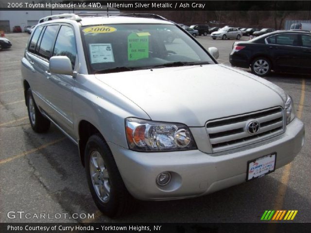 2006 Toyota Highlander V6 4WD in Millenium Silver Metallic