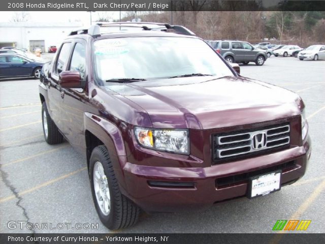 2008 Honda Ridgeline RTL in Dark Cherry Pearl