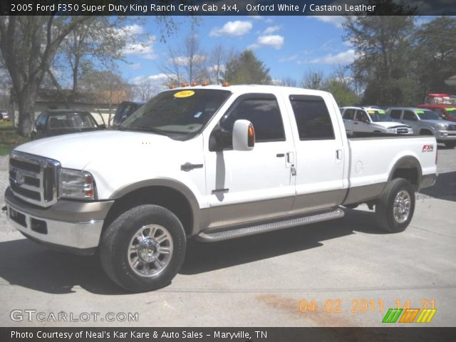 2005 Ford F350 Super Duty King Ranch Crew Cab 4x4 in Oxford White