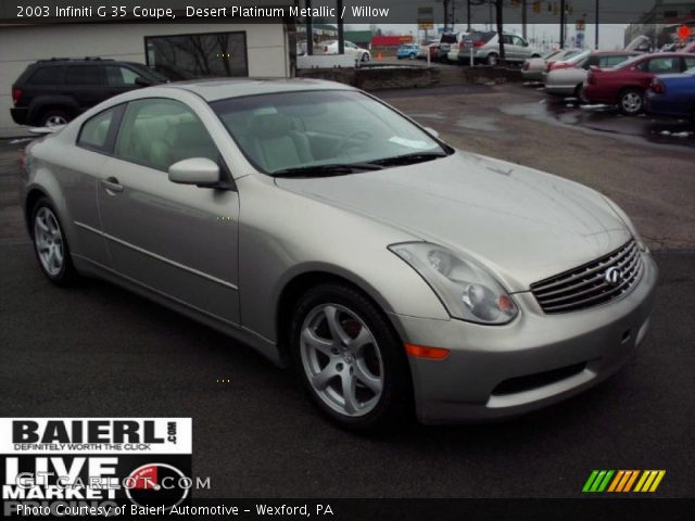 2003 Infiniti G 35 Coupe in Desert Platinum Metallic