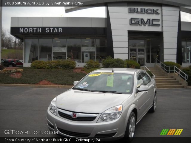 2008 Saturn Aura XE 3.5 in Silver Pearl